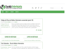 Tablet Screenshot of escolaveterinaria.com